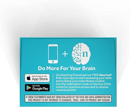 NEURIVA Plus Brain Supplement for Memory and Focus Clinically Tested Nootropics for Concentration for Mental Clarity, Cogn...