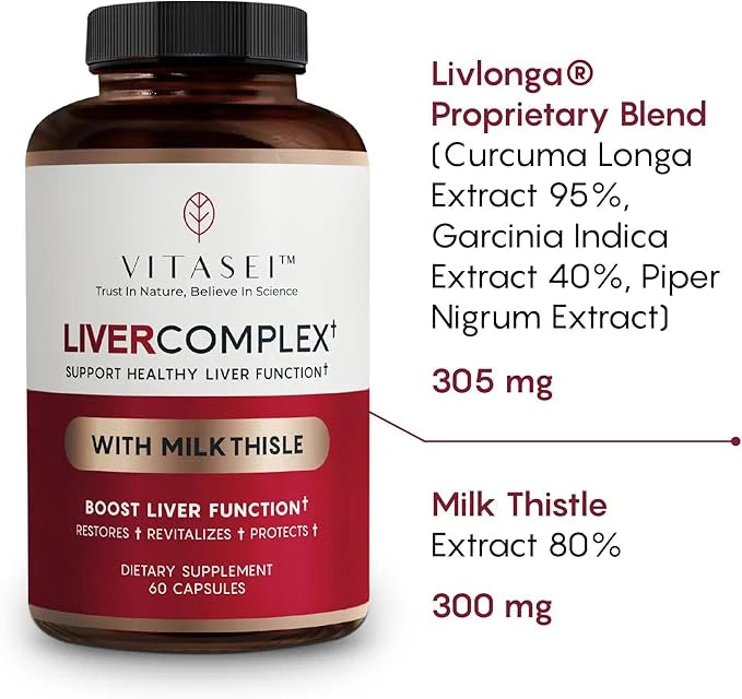 Liver Cleanse Detox & Repair, Liver C3, Support 60 Capsules
