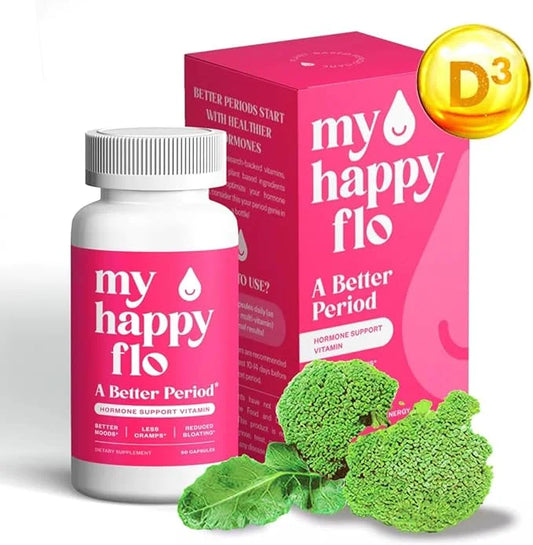 PMS Support Supplement for Women with Iron, PMS Relief Hormone Support for Women, 10-in-1 PMDD Supplements for Women | DIM...