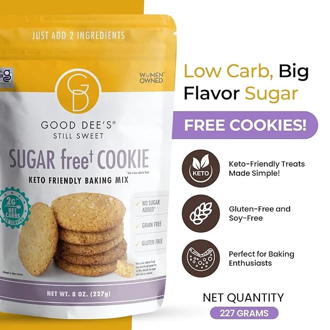 Good Dees Low Carb Baking Mix, Sugar Cookie Mix, Keto Baking Mix, No Sugar Added, Dairy-Free, Gluten Free, Soy-Free, Diabe...