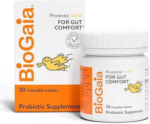 BioGaia Protectis Kids | Probiotic for Ages 3+ | Eases Occasional Digestive Issues & Promotes Regularity | Allergen, Dairy...