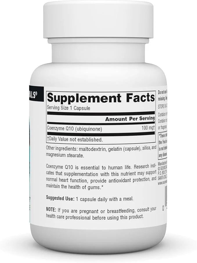 Source Natural Coenzyme Q10 Antioxidant Support 100 mg 30 Capsules