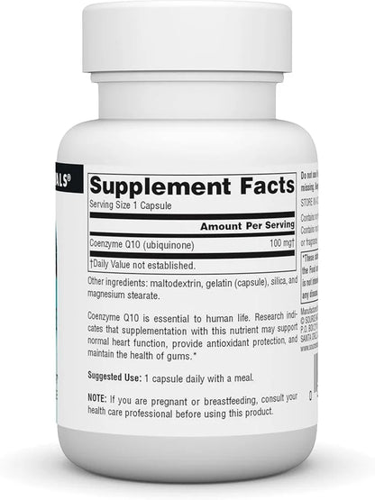 Source Natural Coenzyme Q10 Antioxidant Support 100 mg 30 Capsules