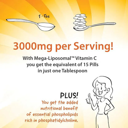 Aurora Nutrascience, Mega-Liposomal Vitamin C, 3,000 16 oz (480 mL)