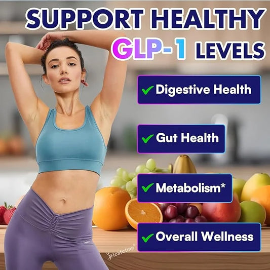 GLP-1 Supplement Support, with Naturally GLP1 Supplement Probiotic for Women & Men, Hops & Green Tea Extract, GLP 1 Supple...
