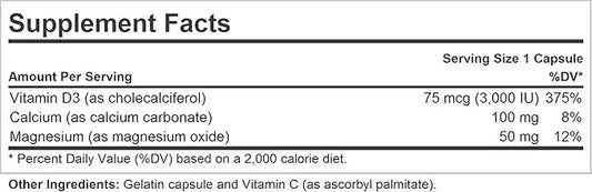 ANDREW LESSMAN Vitamin D3 3000 IU 180 Capsules