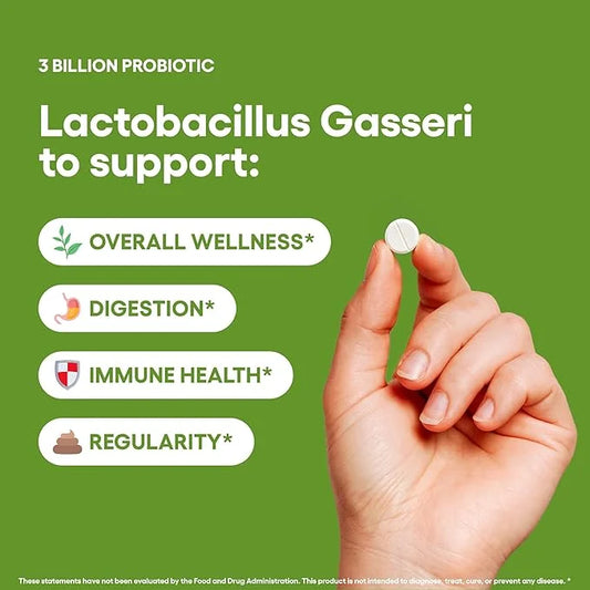 Lactobacillus Gasseri Probiotic Supplement 240 Tablets 3 Billion CFU Probiotics for Men & Women Supports Intestinal Digest...