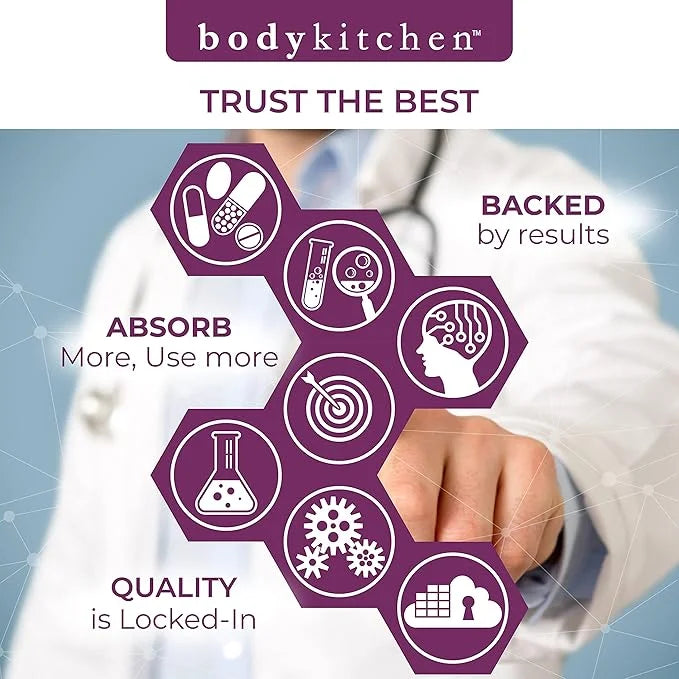 Body Kitchen Pro-Elastin, 1000 mg Elastin Supplement, Help Reduce Signs of Aging, Improved Skin Health, Firmness & Elastic...