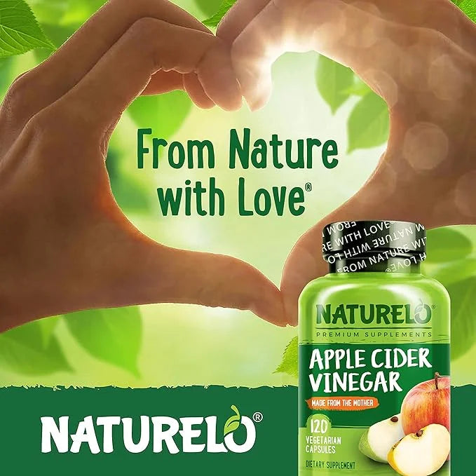 NATURELO Apple Cider Vinegar Capsules 120 Vegan