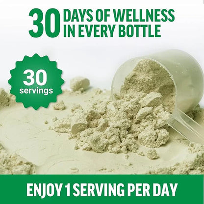 Force Factor Smarter Greens Daily Wellness Powder, Greens Superfood Powder to Support Gut Health, Bloating, & Digestion, w...