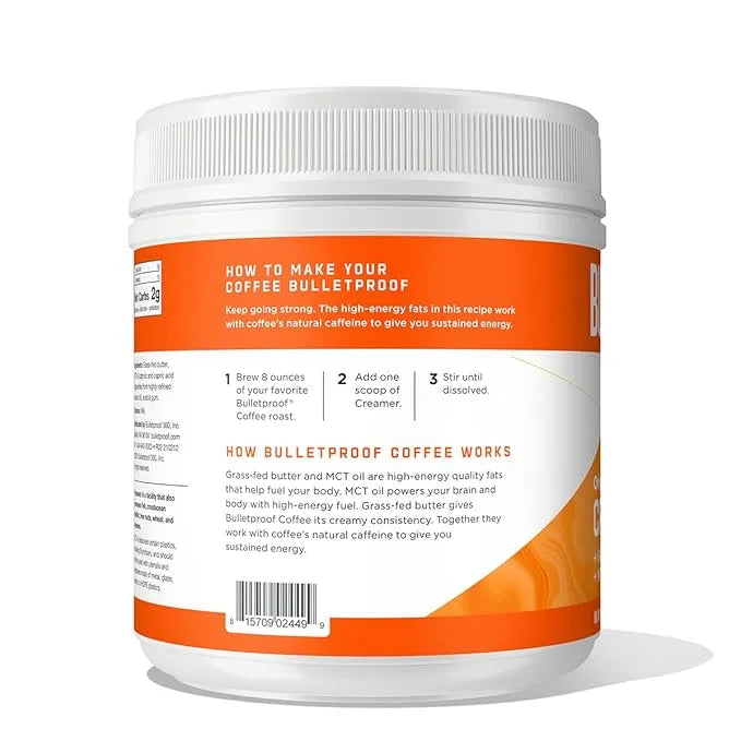 Bulletproof Original Creamer, 14.8 Ounces, Keto Coffee Creamer with MCT Oil and Grass-Fed Butter, Supports Brain Function ...
