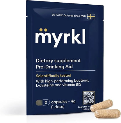Unique Pre-Drinking Supplement for Liver Health Support, Helps Morning Energy with High-Performing Probiotic, L Cysteine &...