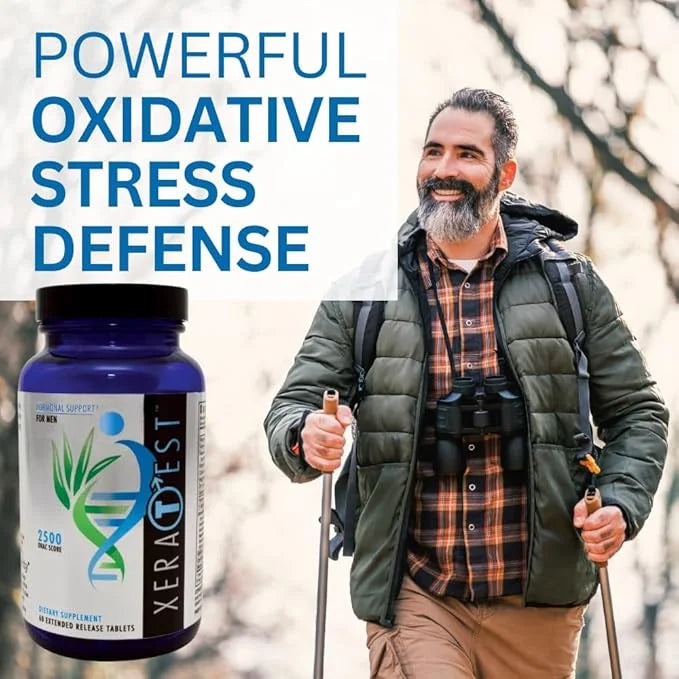 Youngevity XeraTest™ Hormonal Support for Men - Testosterone Support + Telomere Health - With Fucoidan Blend, Whole Foods,...