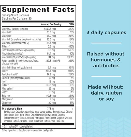 Ancient Nutrition Multivitamin for Women, Multi B12, Zinc, 90 Ct