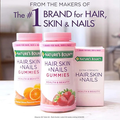 Nature's Bounty Biotin, Vitamin Supplement, Supports 5000 mcg, 72 Softgels