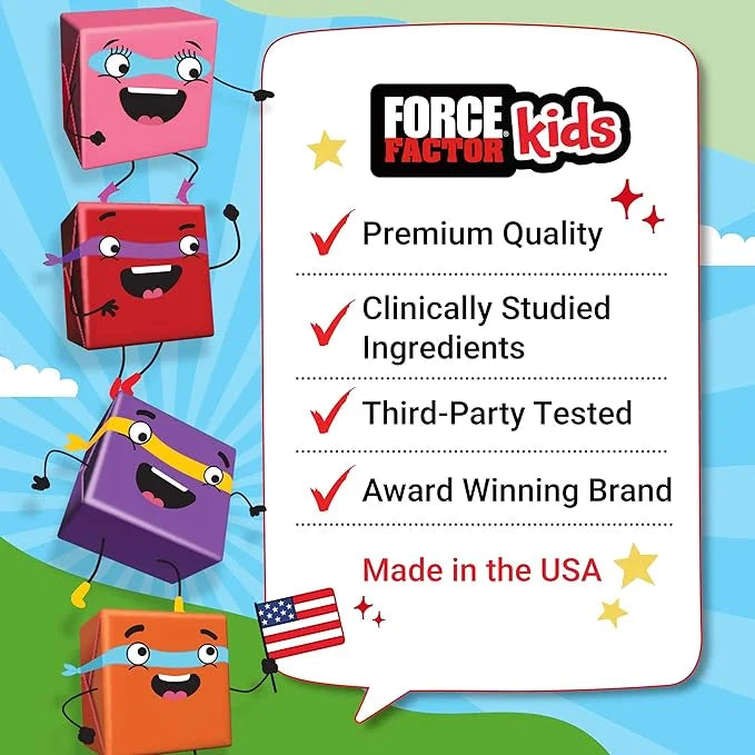 FORCE FACTOR Kids Superfood Super Chews, 2-Month Supply, 60 Soft