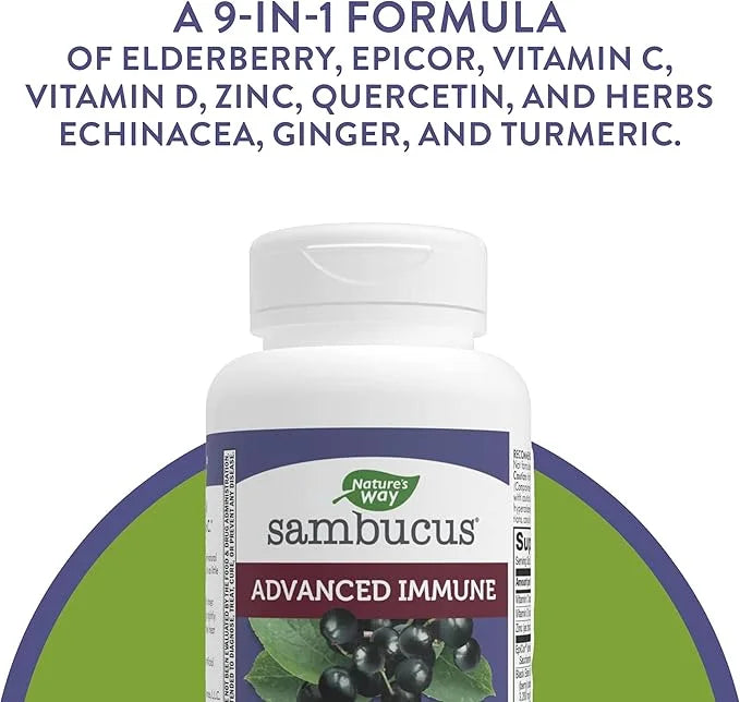 Nature's Way Sambucus Advanced Immune Capsules 80 Capsules