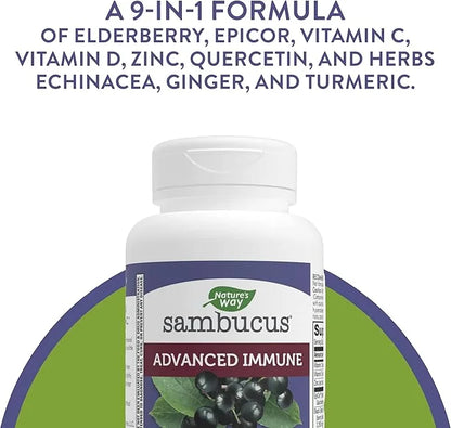 Nature's Way Sambucus Advanced Immune Capsules 80 Capsules