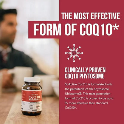 SoActive CoQ10® 250 mg: CoQ10 Phytosome 9X Higher (60 Capsules)