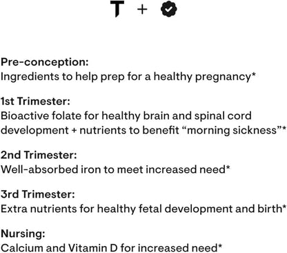 THORNE Basic Prenatal 18 Vitamins 90 Capsules 30 Servings