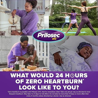 Prilosec OTC, Omeprazole Delayed Release 20mg, 24 Hour 20mg, 42 42 Tablets