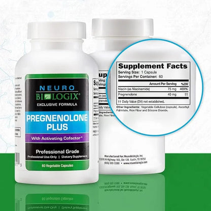 Pregnenolone Plus - Optimal Pregnenolone Supplement for Women to Support Energy, Mood & Mental Clarity - Promotes Mitochon...