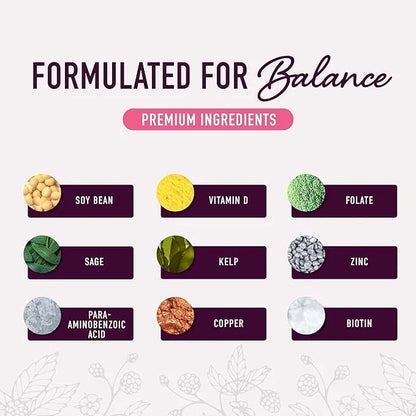 Menopause Support Gummies | Hormone Balance Relief for Hot Flashes, Night Sweats, Mood Swings, & Bloating | with Phytoestr...