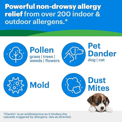 Claritin 24hr Non-Drowsy Allergy Relief, Loratadine Tablets 100ct