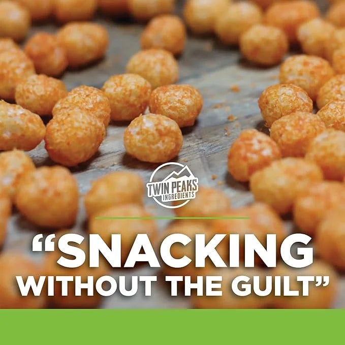 Twin Peaks Low Carb, Keto Friendly Protein Puffs, (Jalapeno Cheddar, 2.1 Ounce), 2 Servings, 3 Pack (60g, 42g Protein, 4g ...