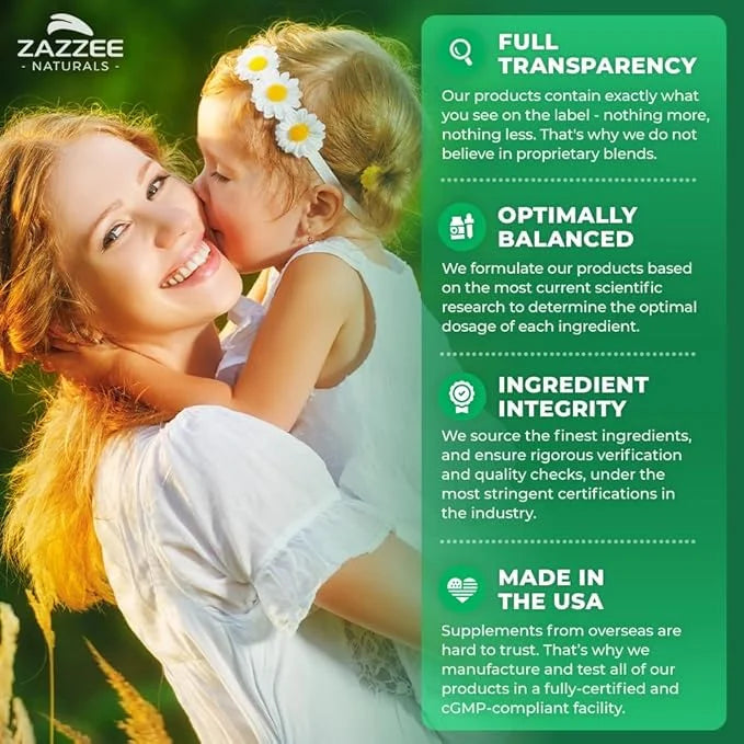 Zazzee Extra Strength Prenatal DHA 500 180 Enteric 1000 mg 3’s, 1000 1000 UI D3, Burp