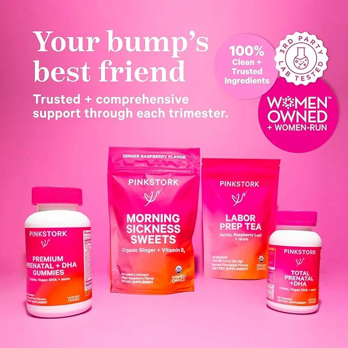 Pink Stork Premium Prenatal Gummy Vitamins 60 Vegan