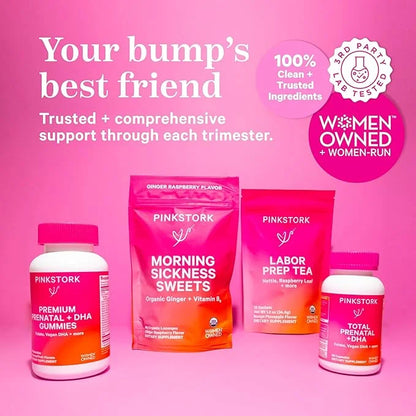 Pink Stork Premium Prenatal Gummy Vitamins 60 Vegan