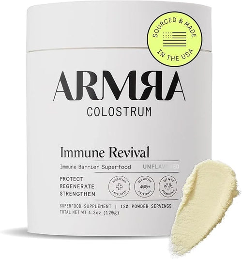 ARMRA Colostrum™ Premium Powder, Grass Fed, Gut Health Bloating Immunity Skin & Hair, Contains 400+ Bioactive Nutrients, P...