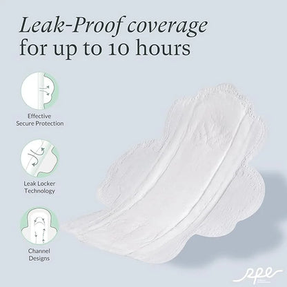 100% Organic Pads for Women, Ultra 3, 54 54 Count)