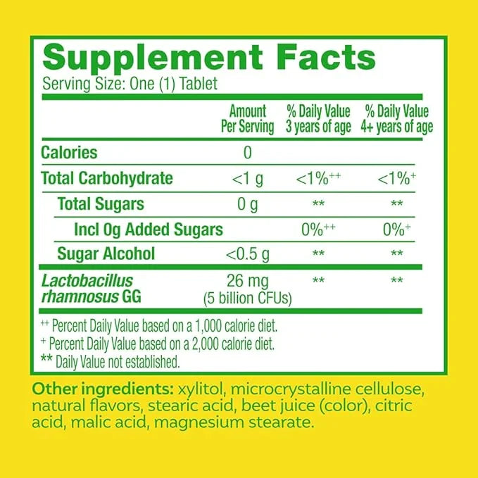Culturelle Kids Chewable Daily Probiotic for Kids, Ages 3+, 30 Count, #1 Pediatrician-Recommended Brand, Natural Berry Fla...