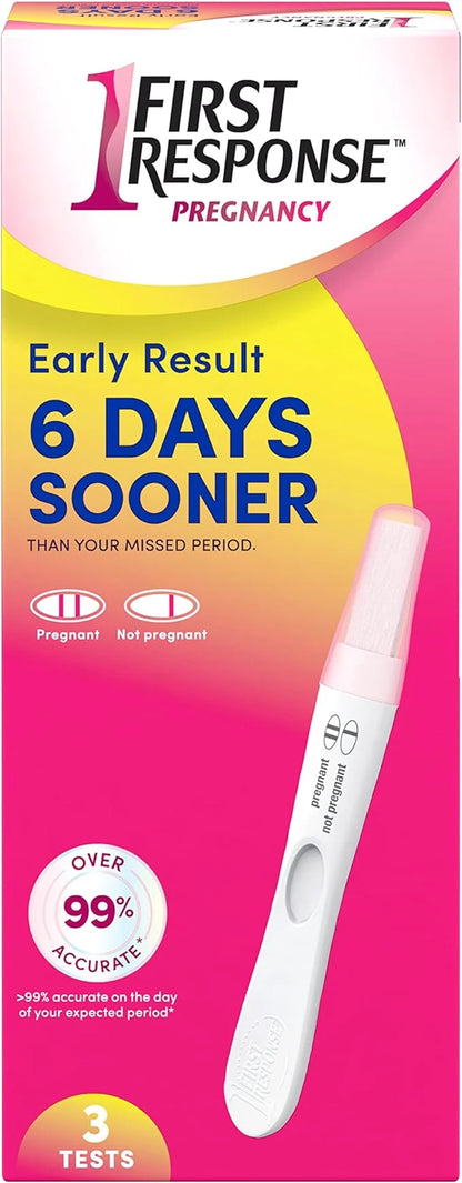 First Response Early Result Pregnancy Test, 3 Count(Pack 1)(Packaging &