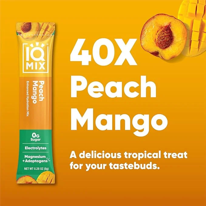 IQMIX Sugar Free Electrolytes Powder Packets - Hydration Supplement Drink Mix with Keto Electrolytes, Lions Mane, Magnesiu...