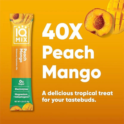 IQMIX Sugar Free Electrolytes Powder Packets - Hydration Supplement Drink Mix with Keto Electrolytes, Lions Mane, Magnesiu...