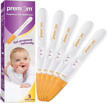 Premom Pregnancy Test Midstream: Early HCG 5 Pack