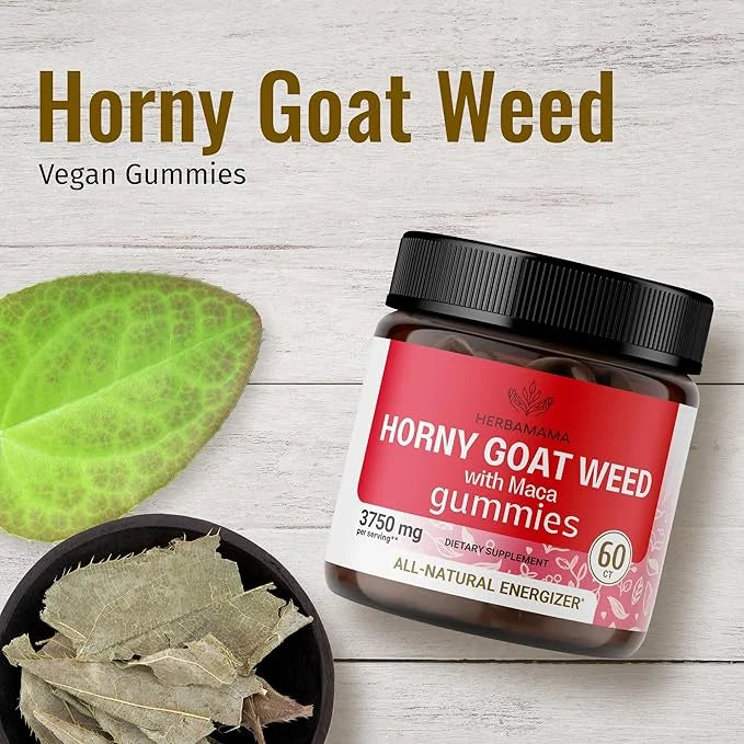 HERBAMAMA Horny Goat Weed Gummies 60 Vegan