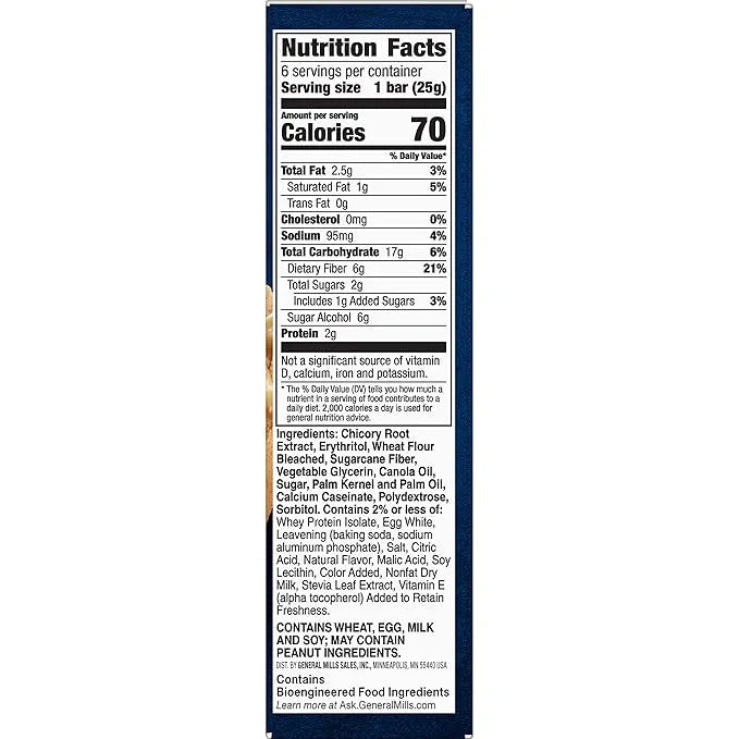 Fiber One 70 Calorie Soft-Baked Bars, Lemon, Snack Bars, 6 ct - Product Image