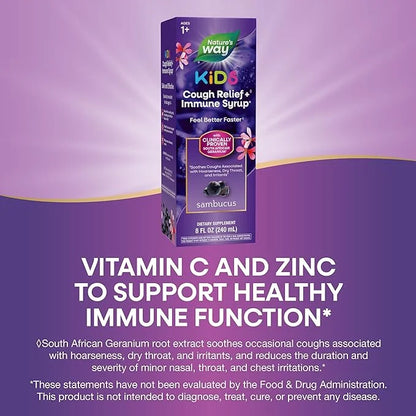 Nature’s Way Sambucus Kids Cough Relief 8 Oz