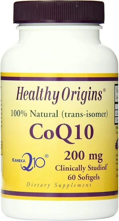 Healthy Origins CoQ10 (Kaneka Q10), 200 mg 60 Softgels