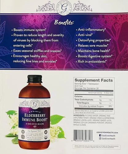 Elderberry Immune Boost 16oz -