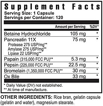 Ultimate Digestion Enzymes 120 Capsules