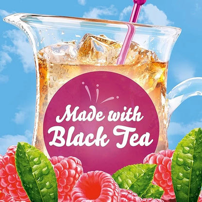 Crystal Light Raspberry Iced Tea Naturally Flavored Powdered Drink Mix, 72 ct Pack, 12 Canisters of 6 Pitcher Packets - Pr...