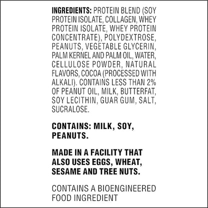 Atkins Chocolate Peanut Butter Protein Meal Bar, High Fiber, 16g Protein, 2g Sugar, 3g Net Carb, Meal Replacement, Low Car...