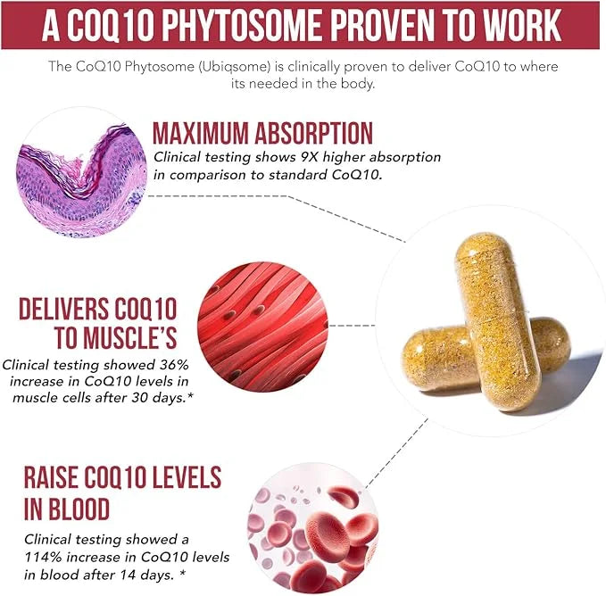 SoActive CoQ10® 250 mg: CoQ10 Phytosome 9X Higher (60 Capsules)