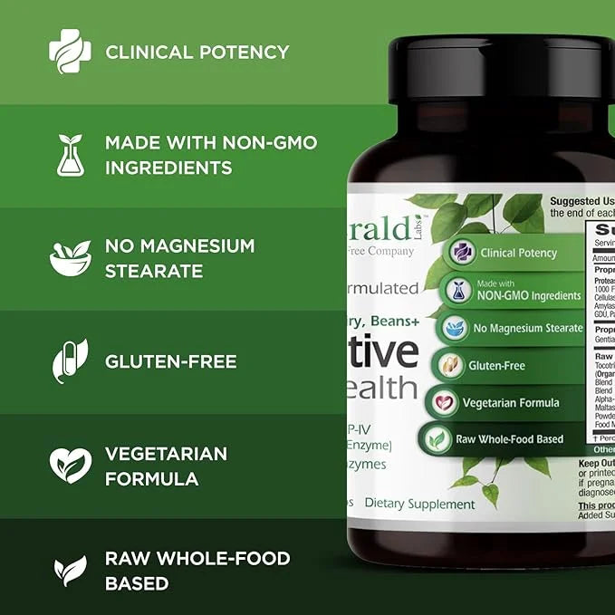 EMERALD LABS Digestive Health 90 Vegetable (30-Day Supply)