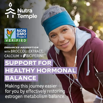 Dim Supplement [Enhanced Absorption with Bioperine, Brocolli, Calcium] Diindolylmethane Hormonal Balance for Women & Men, ...